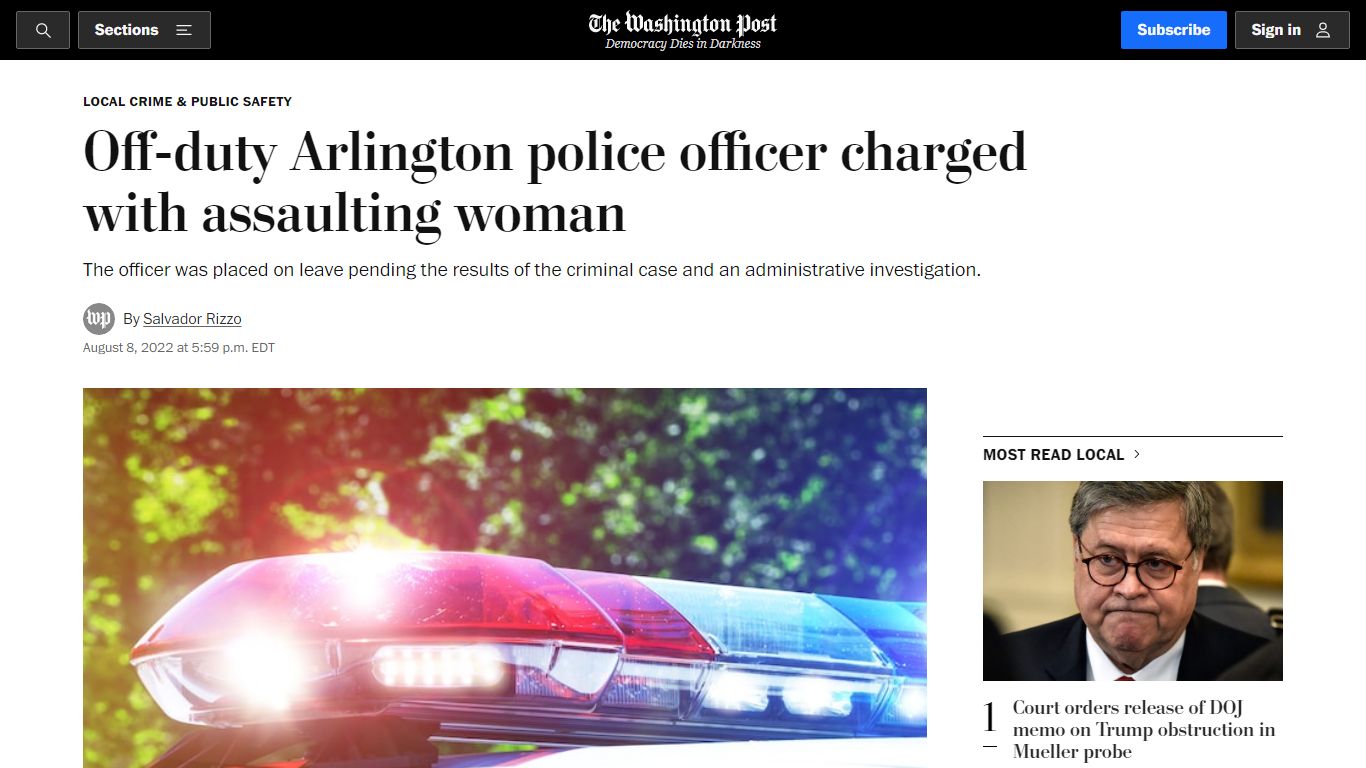 Off-duty Arlington police officer charged with assaulting woman